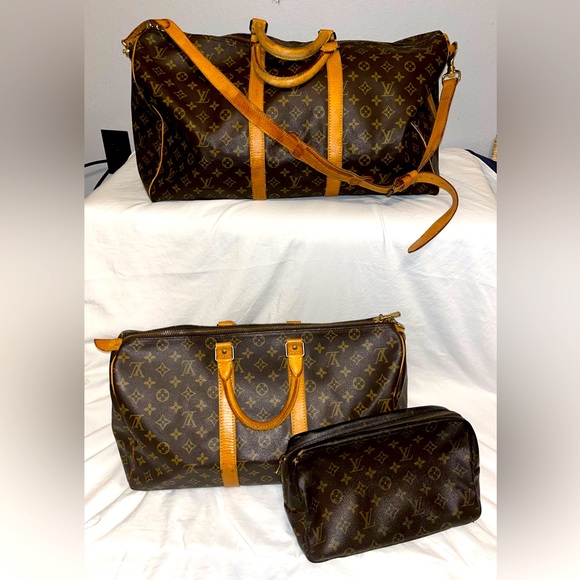 Louis Vuitton Handbags - 4 piece Authentic Louis Vuitton travel set!